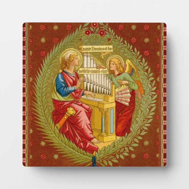 St. Cecilia von Rom (SNV 36) 5,25"x5,25" Platz Fotoplatte (Vorderseite)