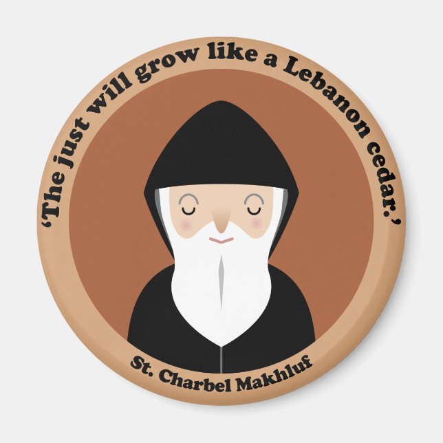 St. Charbel Makhluf Magnet (Vorne)