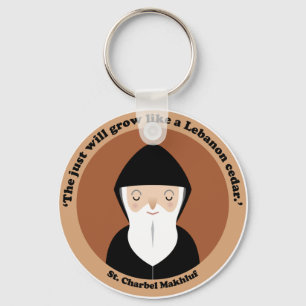 St. Charbel Makhluf Schlüsselanhänger