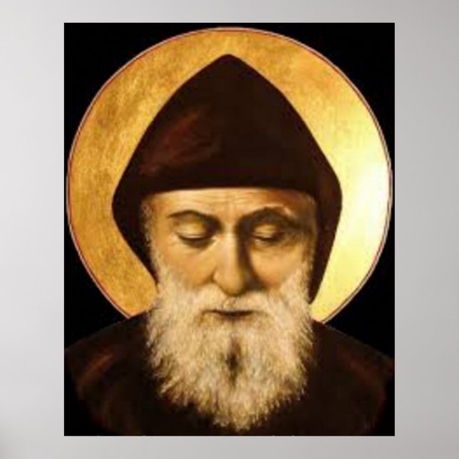 St. Charbel (Sharbel) Makhlouf Maronite Poster (Vorne)