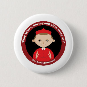 St. Charles Borromeo Button