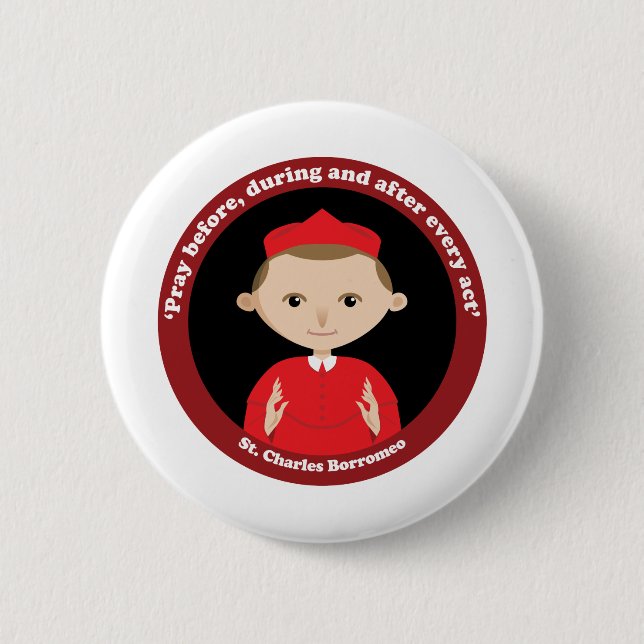 St. Charles Borromeo Button (Vorderseite)