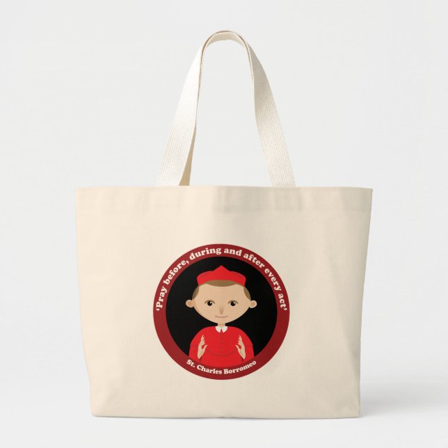 St. Charles Borromeo Jumbo Stoffbeutel (Vorne)