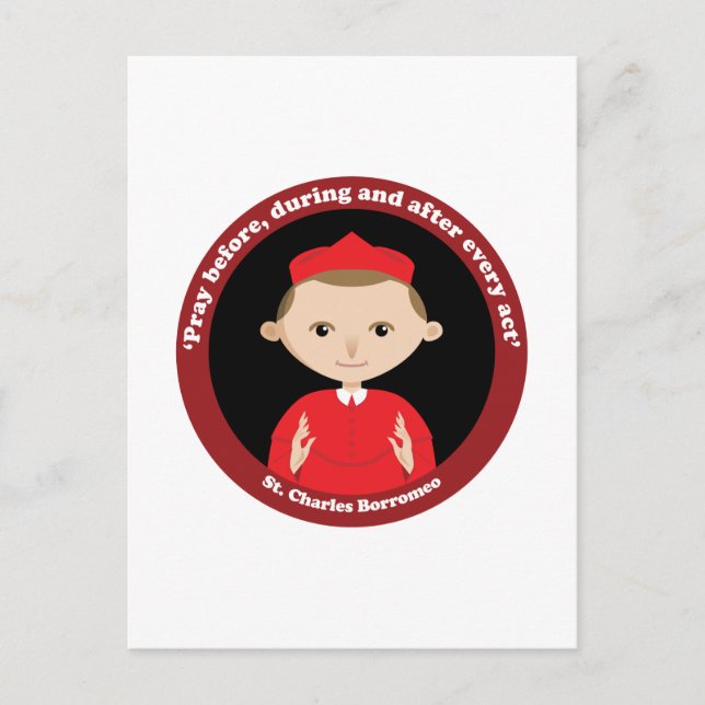 St. Charles Borromeo Postkarte (Vorderseite)