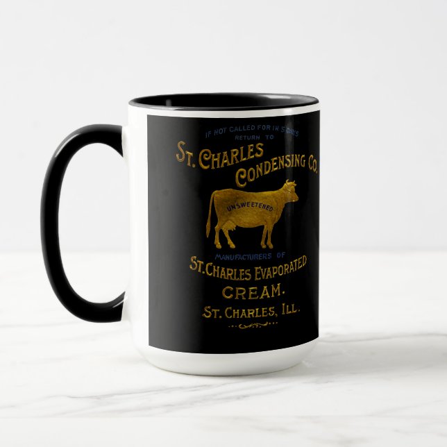 St Charles Illinois Milk Condensing Cream 1899 Tasse (Links)
