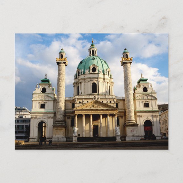 St.-Charles-Kirche Postkarte (Vorderseite)