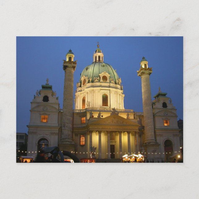 St.-Charles-Kirche Postkarte (Vorderseite)