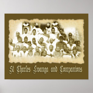 ST CHARLES LWANGA UND UNTERNEHMEN POSTER
