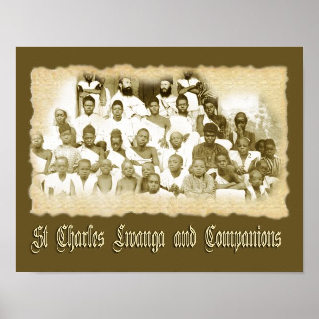 ST CHARLES LWANGA UND UNTERNEHMEN POSTER (Vorne)