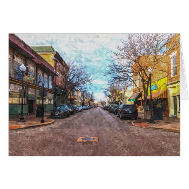 St Charles Main St Painterly Card (Vorderseite (Horizontal))