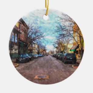 St Charles Main St Painterly Keramik Ornament