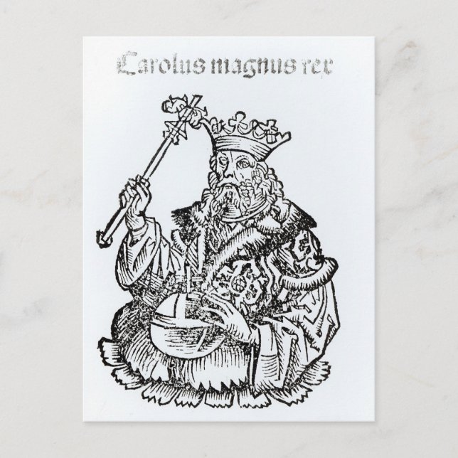 St. Charles von 'Liber Chronicarum' Postkarte (Vorderseite)