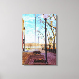 St Charles Walkway Painterly Leinwanddruck