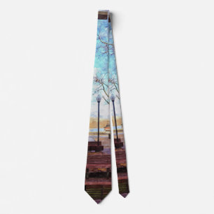 St Charles Walkway Painterly Neck Tie Krawatte
