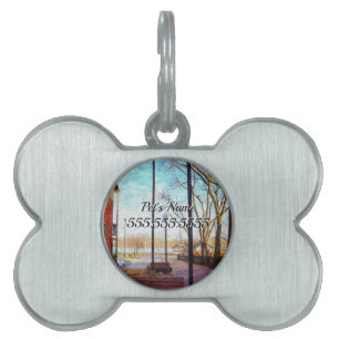 St Charles Walkway Painterly Pet ID Tag Tiermarke