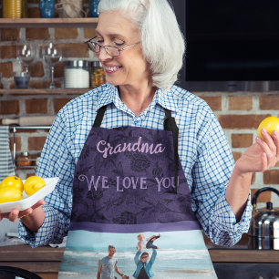 St chic personalisiertes Foto-Text-Oma-Geschenk Vi Schürze