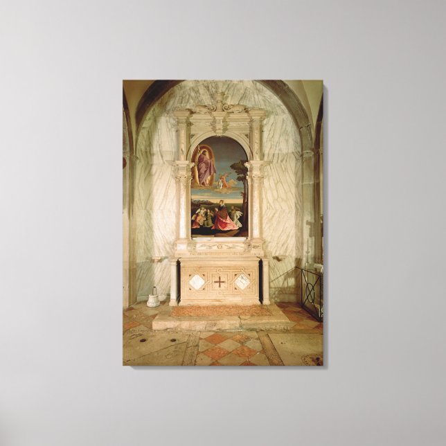 St. Christina Altarpiece Leinwanddruck (Vorderseite)