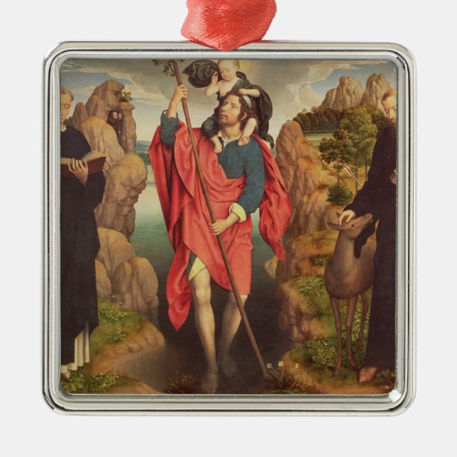 St Christopher, 1484 Ornament Aus Metall (Vorne)