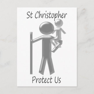 St Christopher Postkarte