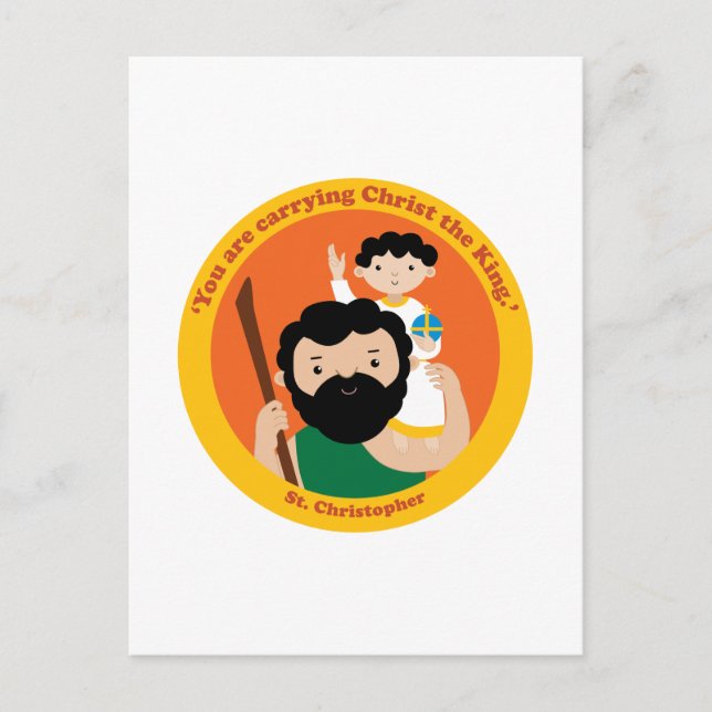 St. Christopher Postkarte (Vorderseite)