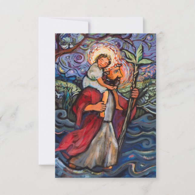 St Christopher Prayer Card (Vorderseite)