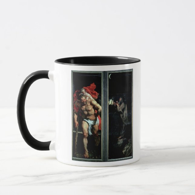 St Christopher und der Einsiedler Tasse (Links)