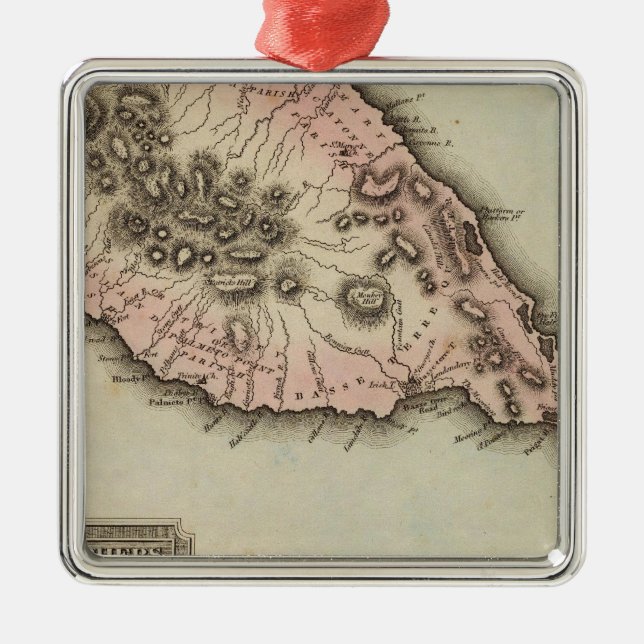 St. Christophers Ornament Aus Metall (Vorne)