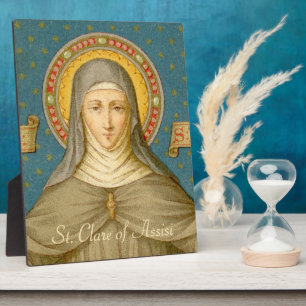 St. Clara von Assisi (SAU 027) 8"x12" Fotoplatte