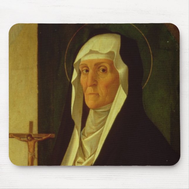 St. Clare, c.1485-90 (Tempera auf Platte) Mousepad (Vorne)