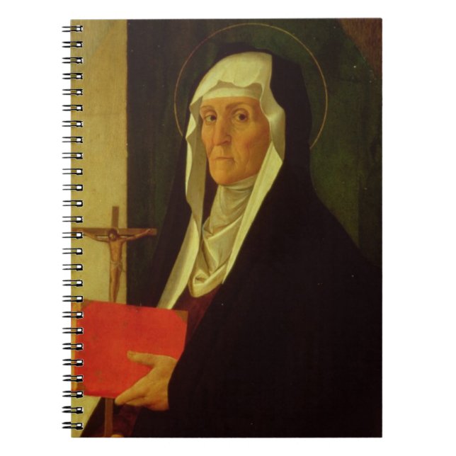 St. Clare, c.1485-90 (Tempera auf Platte) Notizblock (Vorderseite)
