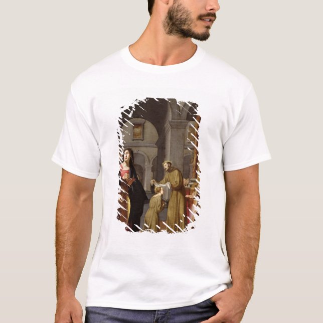St. Clare, das den Schleier von St Francis T-Shirt (Vorderseite)