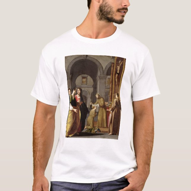 St. Clare, das den Schleier von St Francis T-Shirt (Vorderseite)