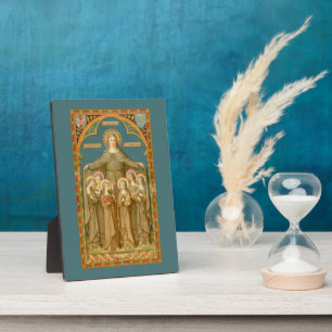 St. Clare of Assisi & Nuns (SAU 027) 5"x7" Fotoplatte