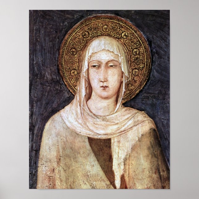 St Clare of Assisi Poster (Vorne)