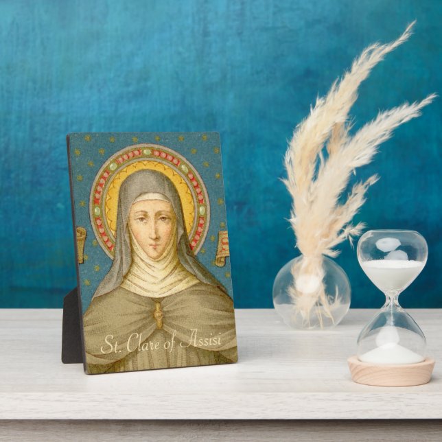St. Clare of Assisi (SAU 027) 5"x7" Fotoplatte (Seite)