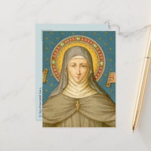 St. Clare of Assisi (SAU 027a) Postkarte