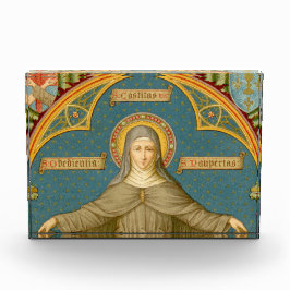 St. Clare of Assisi & Scrolls of Vows (SAU 027) Fotoblock