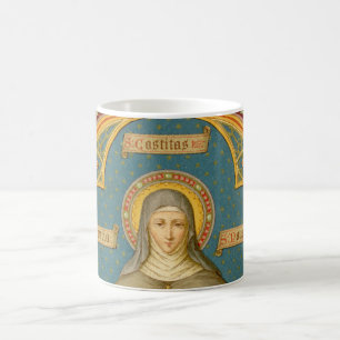 St. Clare of Assisi & Scrolls of Vows (SAU 027) Kaffeetasse
