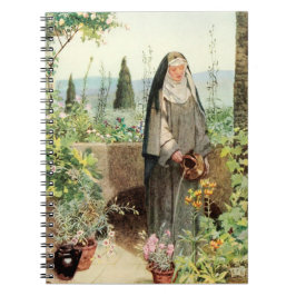 St. Clare of Assisi Watering Blume (M 065) Notizblock