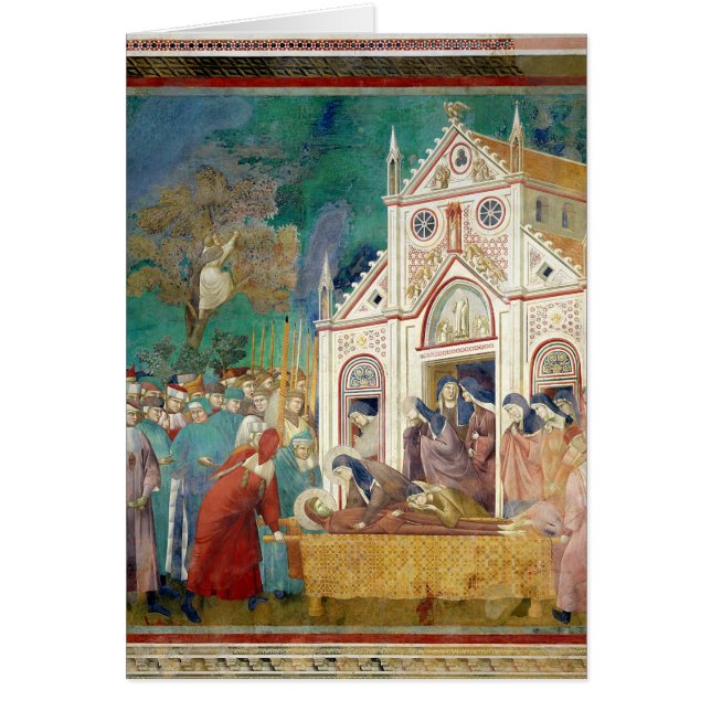 St. Clare umfaßt den Körper von St Francis (Vorne)