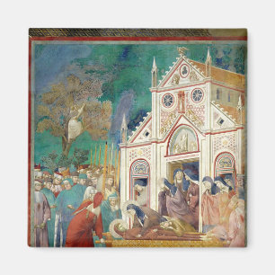 St. Clare umfaßt den Körper von St Francis Magnet