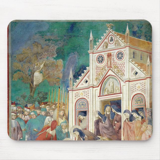 St. Clare umfaßt den Körper von St Francis Mousepad (Vorne)