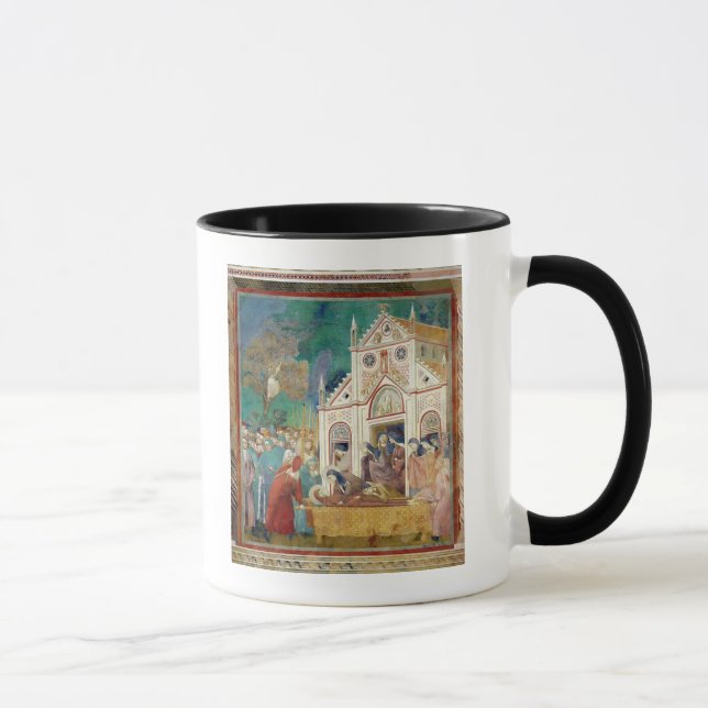 St. Clare umfaßt den Körper von St Francis Tasse (Rechts)