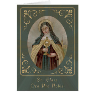 St. Clare von Assisi mit dem heiligen Abendmahl