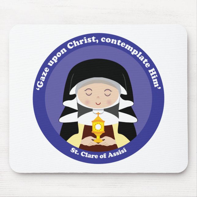 St. Clare von Assisi Mousepad (Vorne)