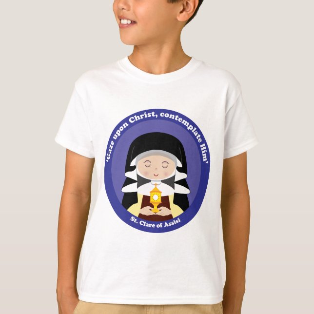 St. Clare von Assisi T-Shirt (Vorderseite)