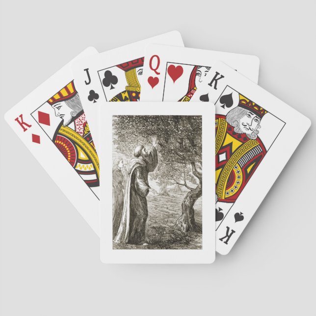 St. Columba changes bitter Früchte into sweet, fro Spielkarten (Rückseite)