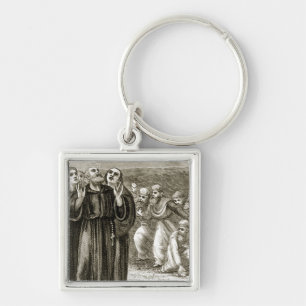 St. Columba, der und angegriffen durch die Druiden Schlüsselanhänger