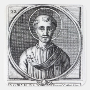 St. Cornelius Quadratischer Aufkleber