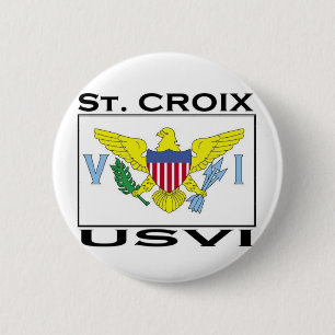 St. Croix, die US-Jungferninseln Button